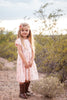 Zoe Blush Pink and Grey Dress (sizes 3-7/8)