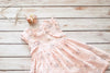 Zoe Blush Pink and Grey Dress (sizes 3-7/8)