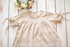 Lillith Tan and Cream Gingham Tunic *Sizes 2t-10*